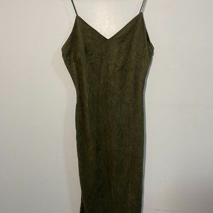 Velvet Green Bodycon Sexy Dress